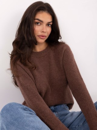 Jasnobrązowy sweter ITALY MODA z alpaką i wełną – elegancki i miękki