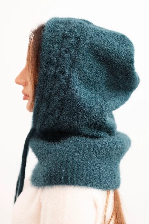 Czapka kaptur morska z wiązaniem pod brodą, zimowy model