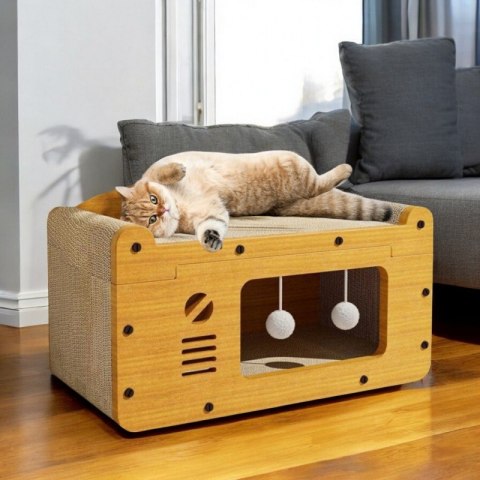 DOMEK DLA KOTA - budka, legowisko, drapak - 56 cm KOT18