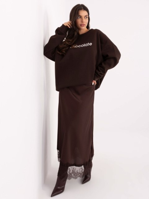 Bluza RV-BL-A1036.22 ciemny brązowy