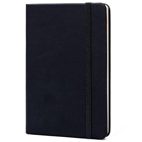 Czarny notes w formacie A6 zadrukowany w linie - Peterson