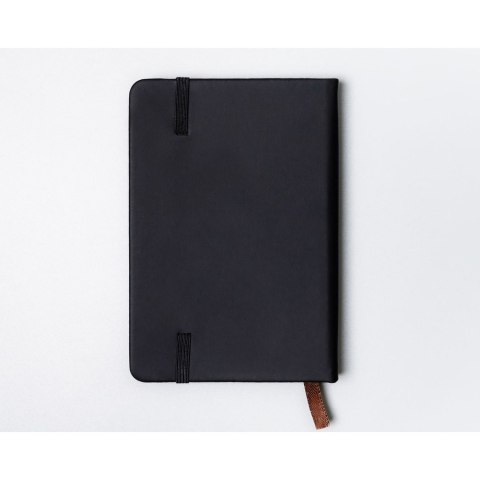 Czarny notes w formacie A6 zadrukowany w linie - Peterson