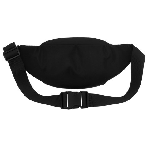 Miejska saszetka męska w czarnym kolorze z kieszenią zewnętrzną na suwak - Peterson