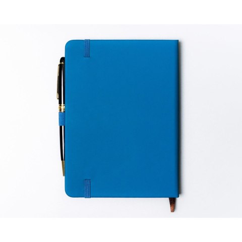 Niebieski notes w formacie B6 zadrukowany w kropki - Peterson