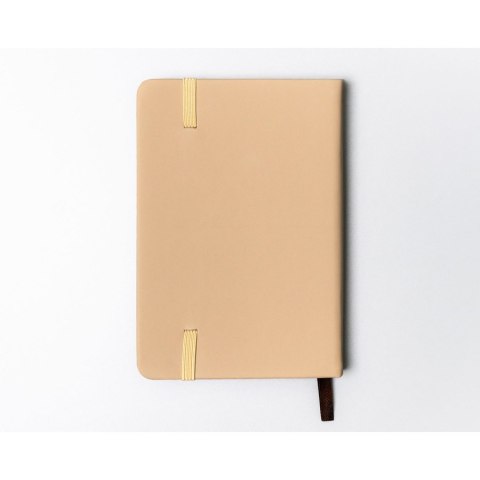 Notes w formacie A6 w kolorze khaki zadrukowany w linie - Peterson