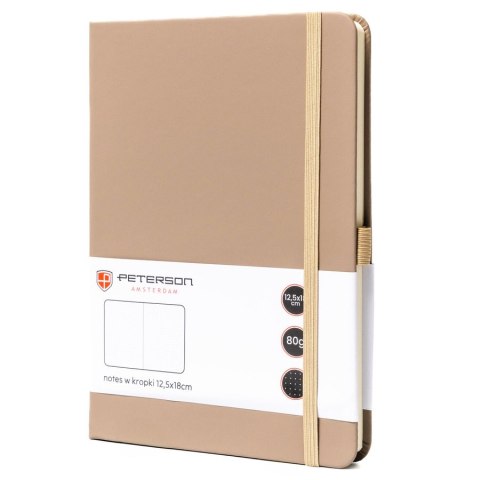 Notes w formacie B6 w kolorze khaki zadrukowany w kropki - Peterson
