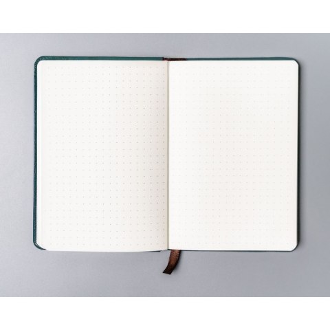 Zielony notes w formacie A6 zadrukowany w kropki - Peterson