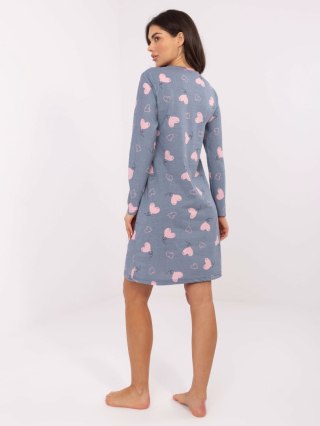 Koszula nocna DU-KN-FP-100.26 ciemny niebieski M