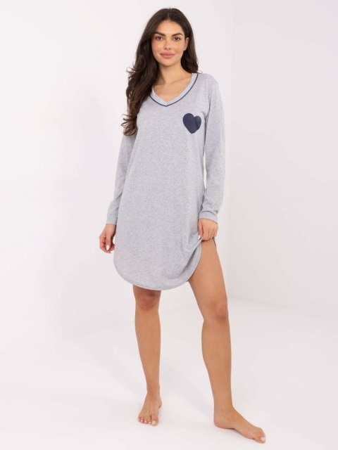 Koszula nocna DU-KN-FP-102.59 szary M