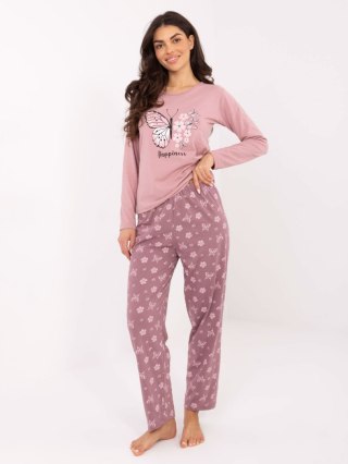 Piżama DU-PI-FP-001.48 jasny różowy 2XL