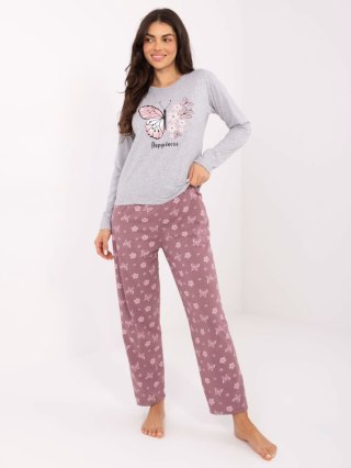 Piżama DU-PI-FP-001.48 szary 2XL