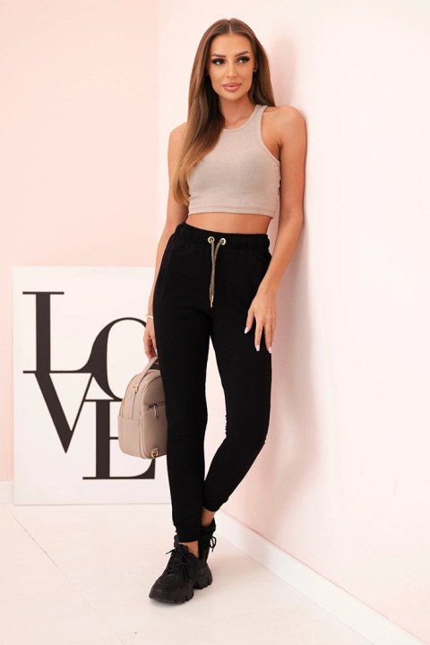 Kobiece spodnie dresowe z ściągaczami – Stylowy Wieszak