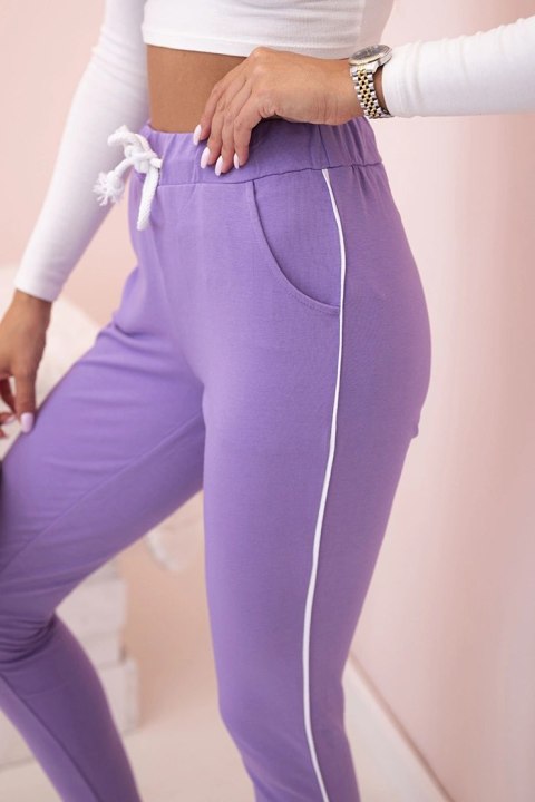 Spodnie sportowe damskie fioletowe – Stylowy Wieszak