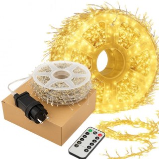 Zewnętrzne/wewnętrzne lampki choinkowe ryż 900 LED 18 m – ciepłe białe