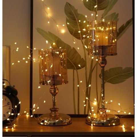 Rolka lampek ryżowych LED z ciepłym światłem – Stylowy Wieszak