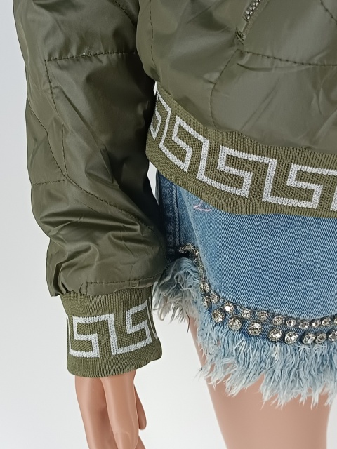 Damska kurtka L bomberka z azteckim wzorem