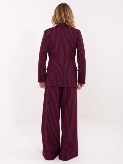 Elegancka dwurzędowa marynarka burgundowa – Stylowy Wieszak