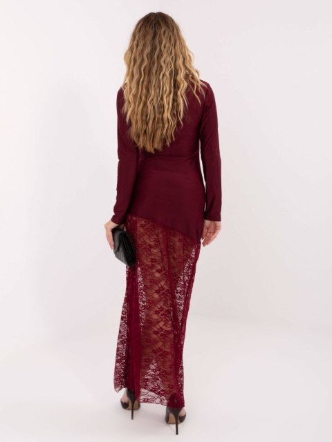 Sukienka maxi bordowa Italy Moda – Stylowy Wieszak