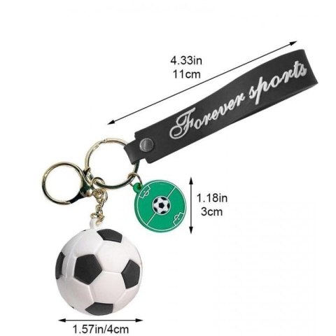 Sportowy brelok do kluczy z mini piłką