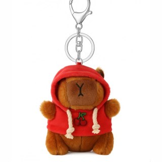 Brelok Pluszowa Kapibara w Czerwonej Bluzie BRL379