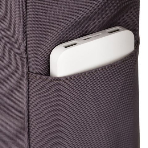 Szara shopperka damska na uchwytach i doczepianym pasku, zamykana suwakiem - Peterson