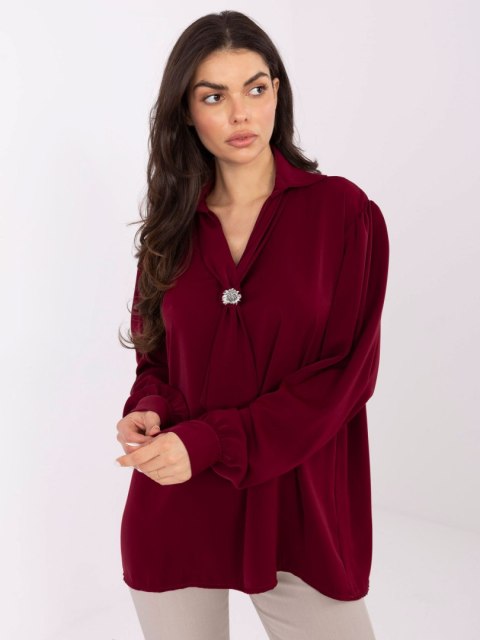 Wizytowa bluzka RED LINE w kolorze bordo