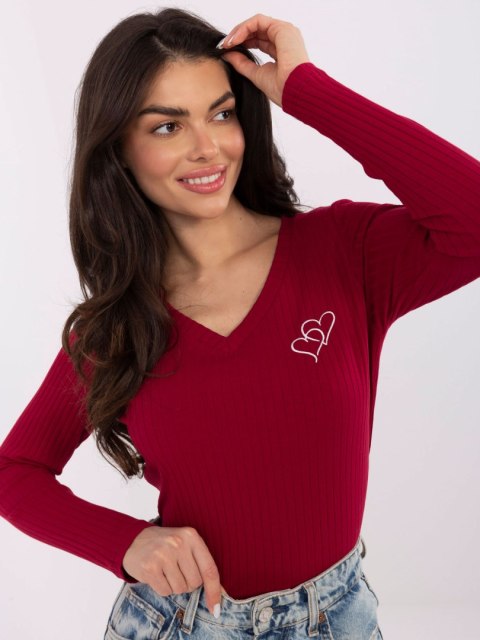 Bluzka RV-BZ-A1055.29P bordowy L/XL