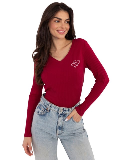 Bluzka RV-BZ-A1055.29P bordowy L/XL