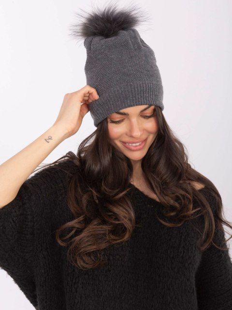 Czapka AT-CZ-171701.37 ciemny szary