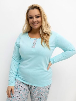 Piżama DU-KN-FP-502.97 mietowy 3XL