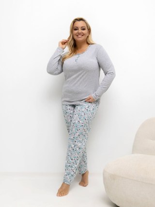 Piżama DU-KN-FP-502.97 szary 4XL