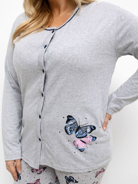 Piżama DU-PI-FP-504.17 szary 2XL