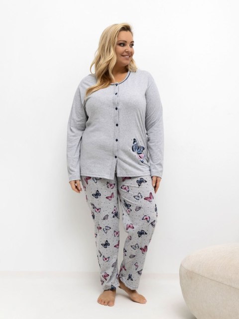 Piżama DU-PI-FP-504.17 szary 4XL