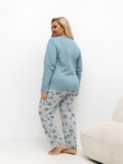 Piżama DU-PI-FP-506.56 ciemny miętowy 2XL