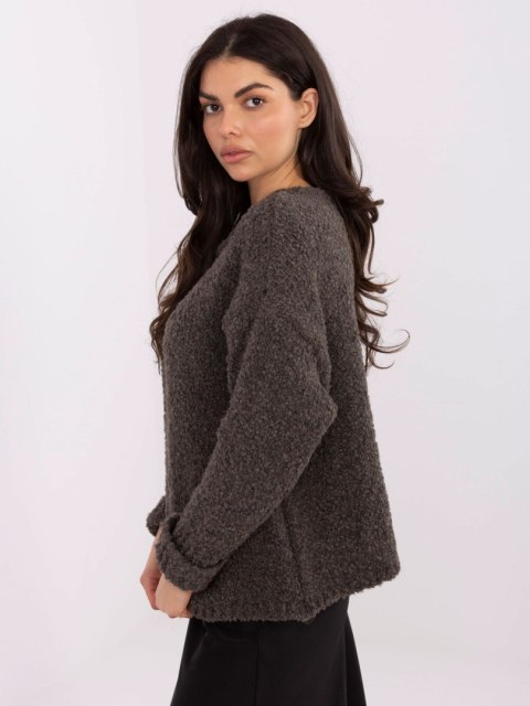 Sweter MI-SW-WK32601.19 ciemny szary