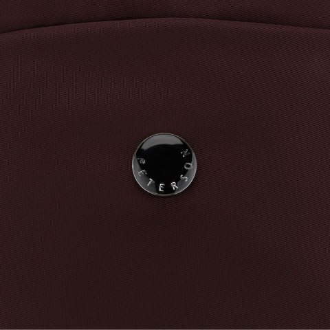 Bordowy, miejski plecak damski wykonany z poliestru - Peterson