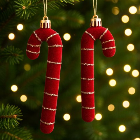 Welurowe bombki lizaki 2 szt. – Stylowy Wieszak