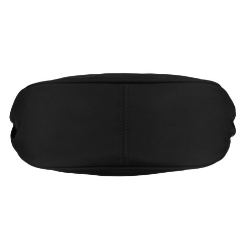 Czarna listonoszka damska z poliestru, jednokomorowa z zewnętrzną kieszonką - Peterson