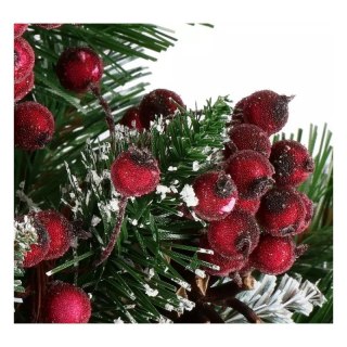 Mroźna jarzębina ciemna – sztuczna ozdoba świąteczna 20 szt. (wiązka GLZ02)