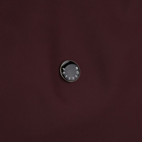 Bordowa shopperka damska z poliestru, jednokomorowa i zamykana suwakiem - Peterson