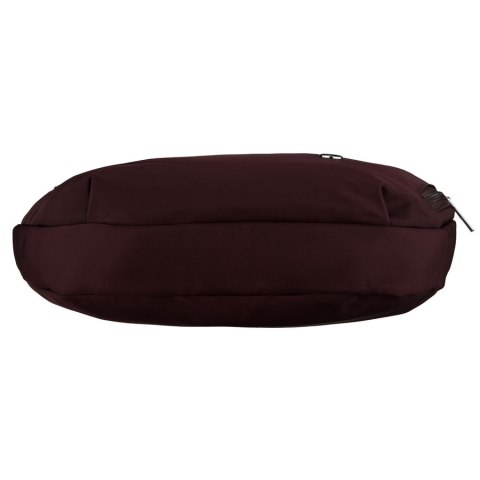 Bordowa torebka damska z poliestru zamykana suwakiem - Peterson