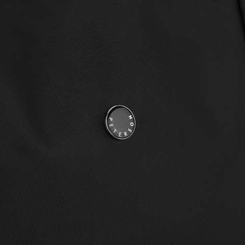 Czarna, miejska shopperka damska z poliestru, jednokomorowa - Peterson