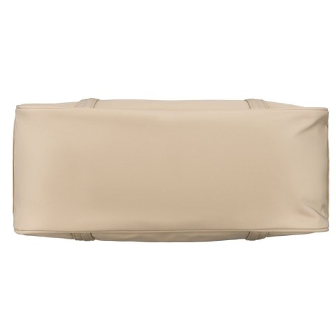 Shopperka damska z poliestru w jasnobeżowym kolorze zamykana suwakiem - Peterson