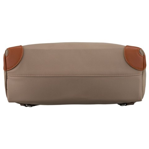 Miejski plecak damski z poliestru w beżowo-brązowym kolorze - Peterson