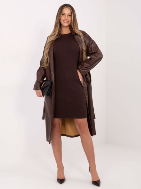 Sukienka D93050Z30372A2EN ciemny brązowy L