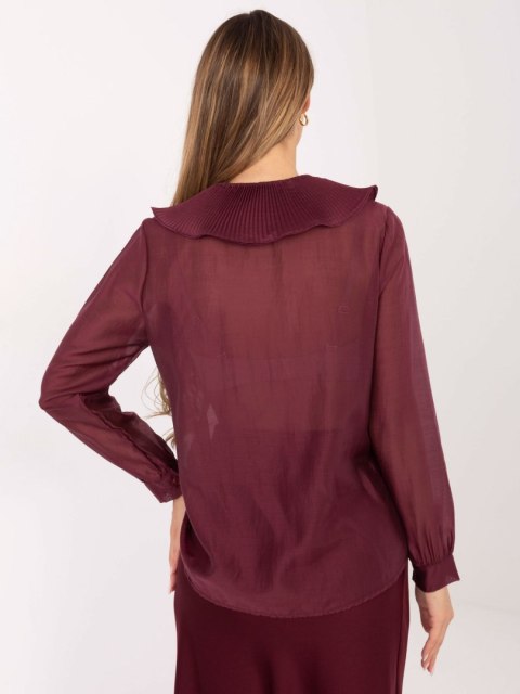 Koszula wizytowa damska w kolorze burgundowym
