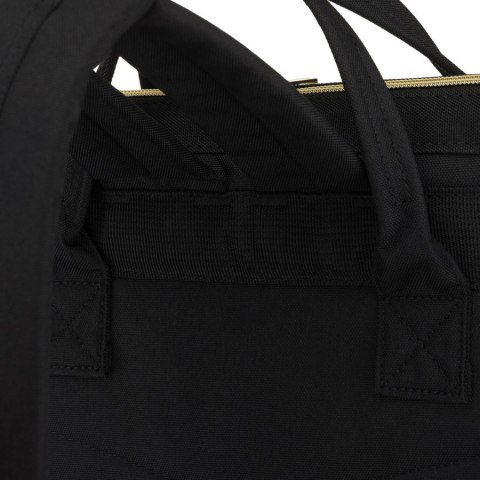 Plecak damski z poliestru w szaro-czarnym kolorze, idealny na bagaż podręczny - Peterson