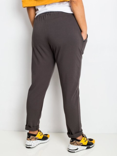 Spodnie dresowe RV-DR-4765.52 ciemny khaki 2XL