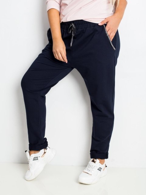 Spodnie dresowe RV-DR-4765.52 granatowy 2XL