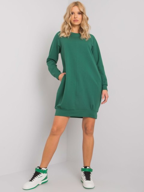 Sukienka RV-TU-5184.93P ciemny zielony S/M